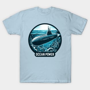 Submarine, Ocean Power T-Shirt